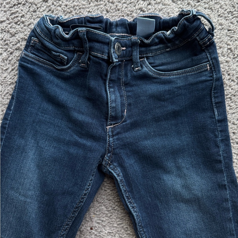 H&M Girls Dark Blue Skinny Jeans with Unicorns
